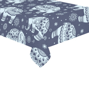 Elephant tribal design pattern Tablecloth