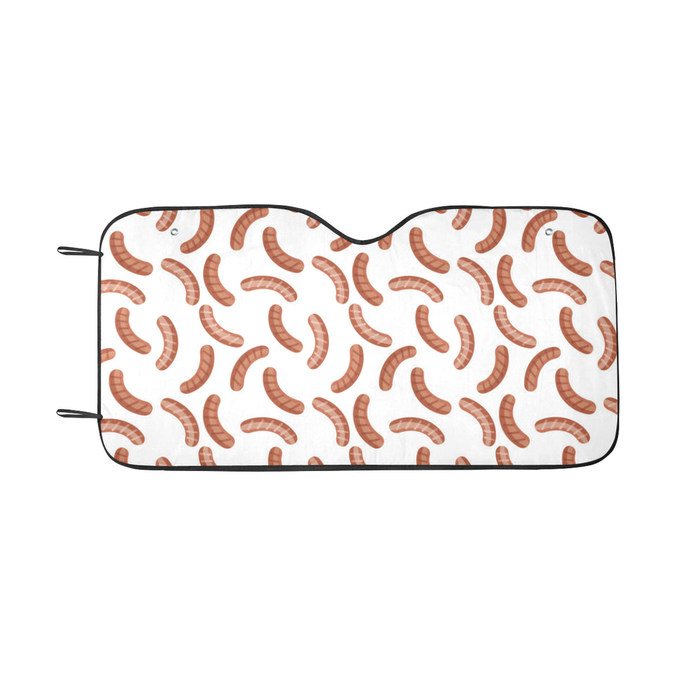 Sausage Pattern Print Design 04 Car Sun Shade