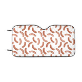 Sausage Pattern Print Design 04 Car Sun Shade