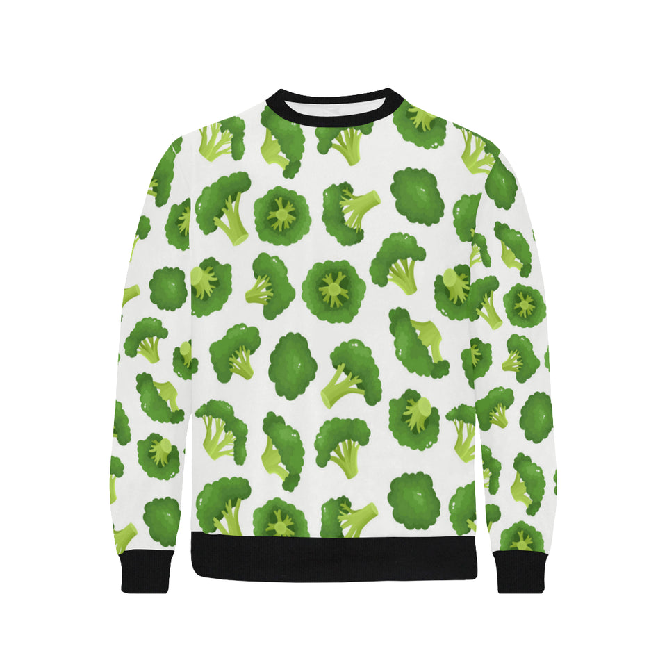 Cute broccoli pattern Men's Crew Neck Sweatshirt