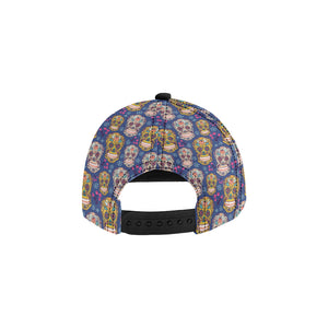 Sugar skull flower pattern All Over Print Snapback Cap