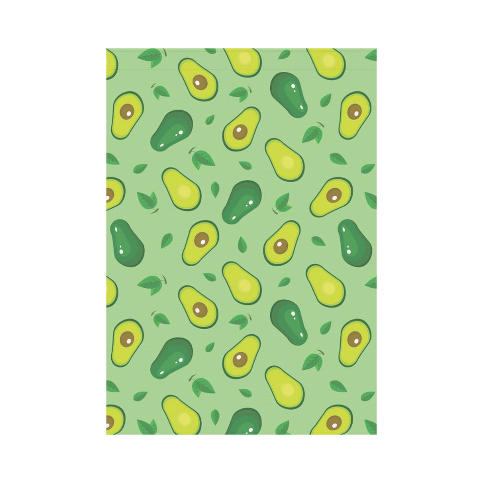 Avocado pattern green background House Flag Garden Flag