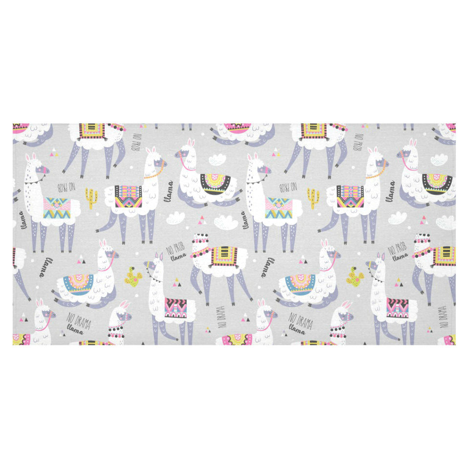 Cute Llama Alpaca pattern Tablecloth