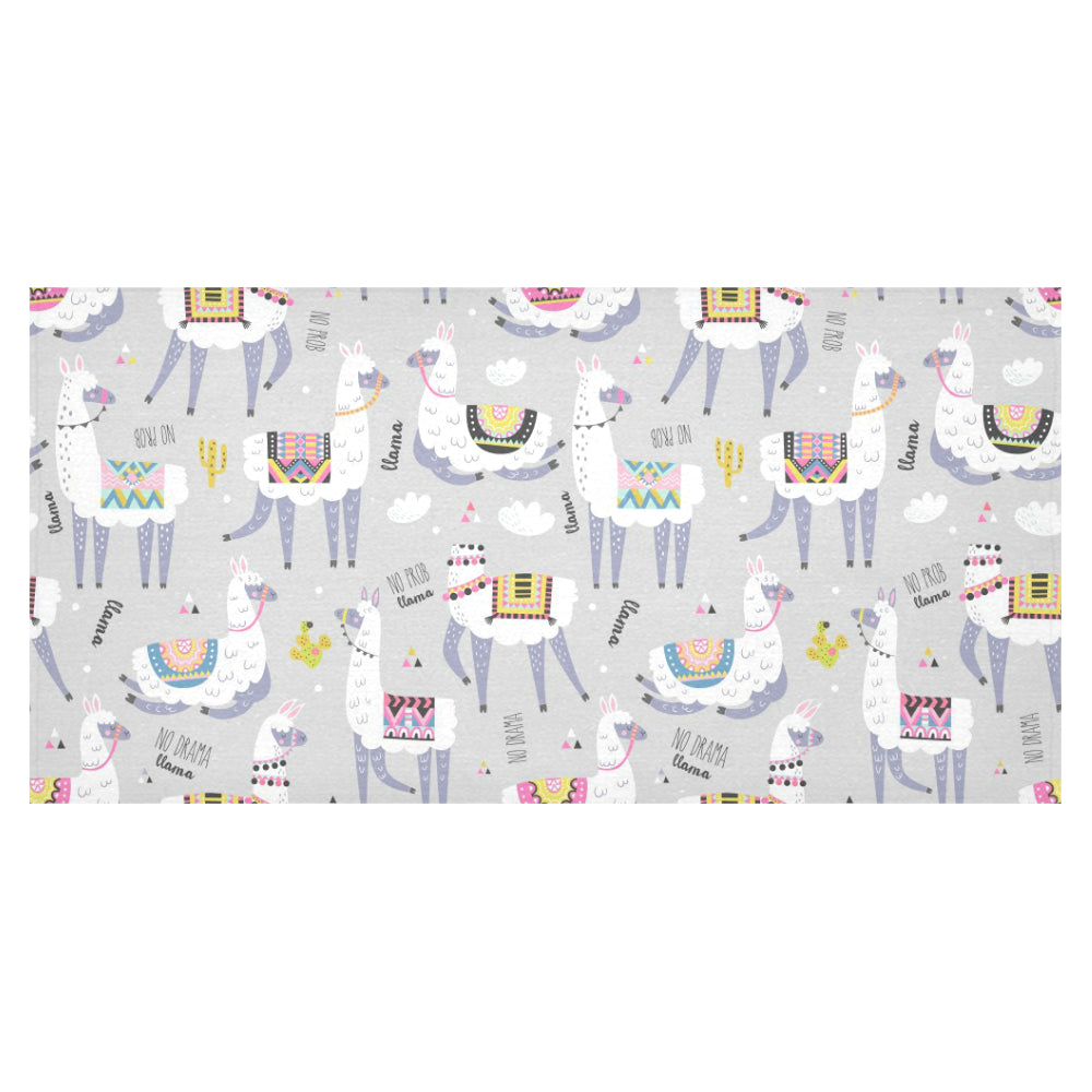Cute Llama Alpaca pattern Tablecloth