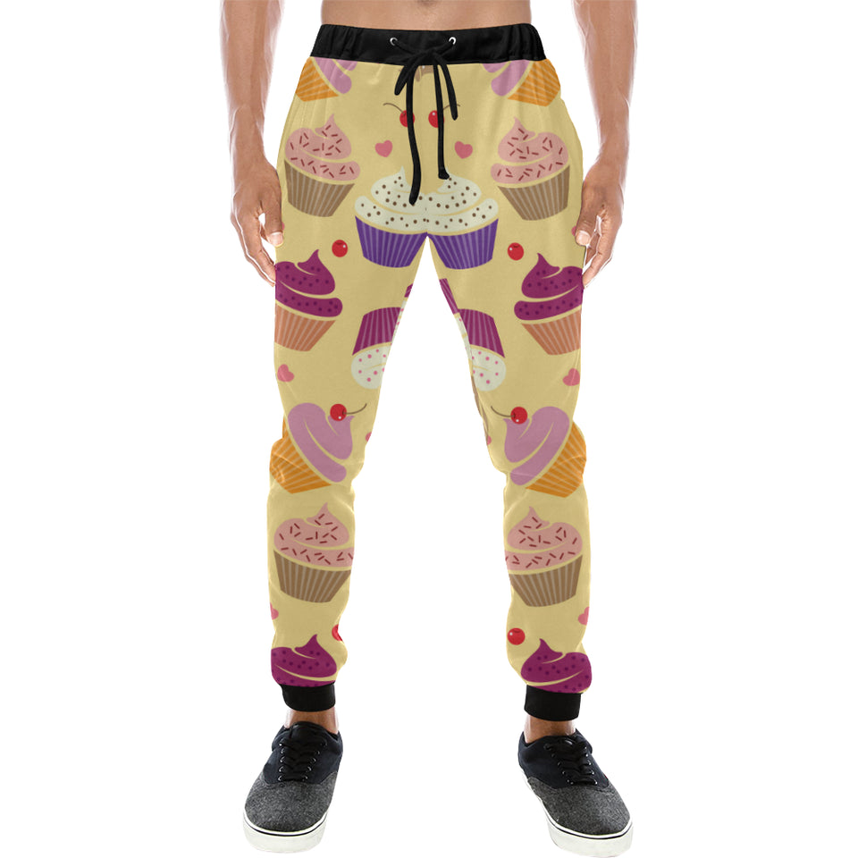 cake cupcake heart cherry pattern Unisex Casual Sweatpants