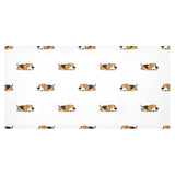 Cute beagle dog sleeping pattern Tablecloth