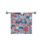 Hand drawn colorful starfish Bath Towel