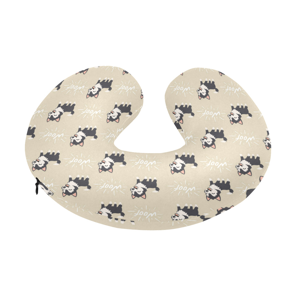 Cute Siberian Husky U-Shaped Travel Neck Pillow