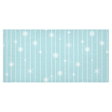 Snowflake pattern blue stripe background Tablecloth