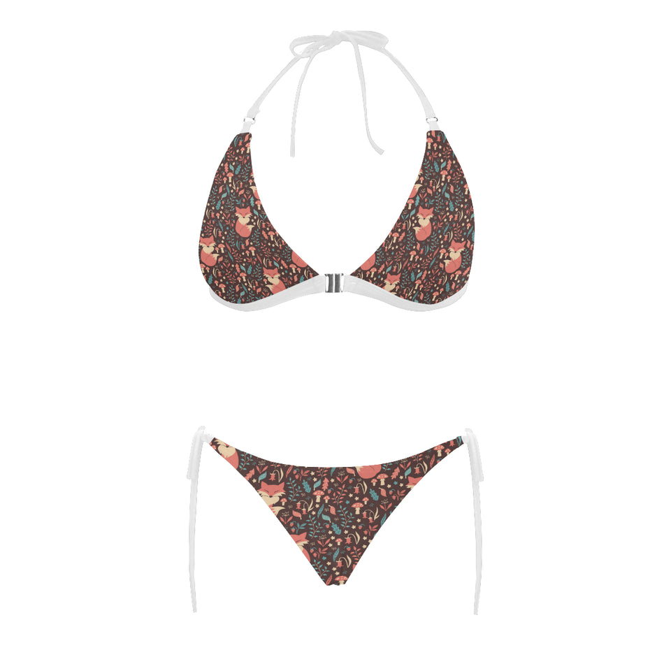 fox leaves mushroom pattern Sexy Bikinis Two-Piece Swimsuits
