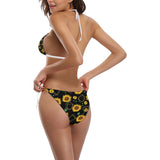 sunflower golden polygonal shapes Sexy Bikinis Two-Piece Swimsuits