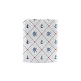 Anchor rudder nautical design pattern Classical White Mug (Fulfilled In US)