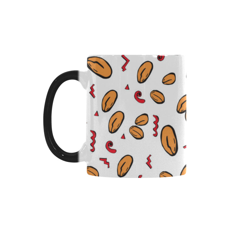 peanuts pattern background Morphing Mug Heat Changing Mug