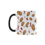 peanuts pattern background Morphing Mug Heat Changing Mug