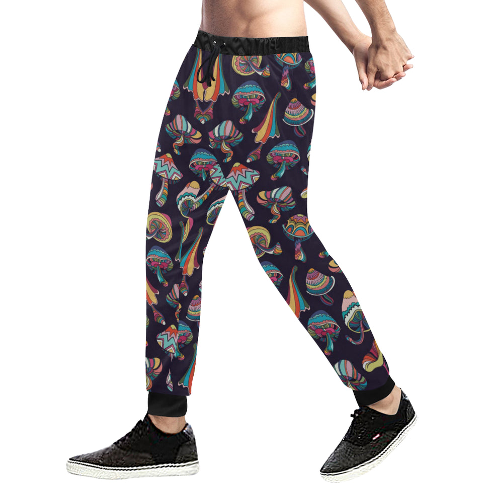 Colorful mushroom pattern Unisex Casual Sweatpants