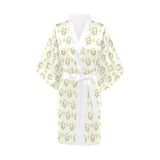 Cute cartoon frog baby pattern Women's Short Kimono Robe