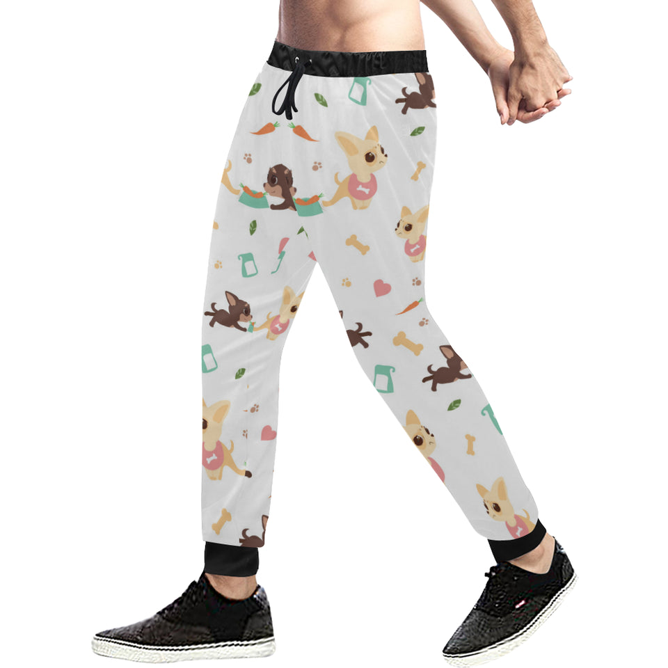 Cute Chihuahua puppie pattern Unisex Casual Sweatpants