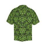 Green hop pattern Men's All Over Print Hawaiian Shirt