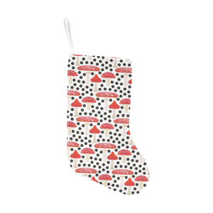 Red mushroom dot pattern Christmas Stocking