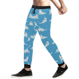 Cute sea lion seal pattern background Unisex Casual Sweatpants