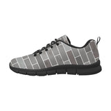 Brick Printed Pattern Print Design 05 Men's Breathable Sneakers ( Model 055)