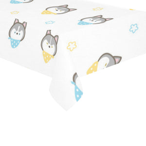 Cute Siberian Husky pattern Tablecloth