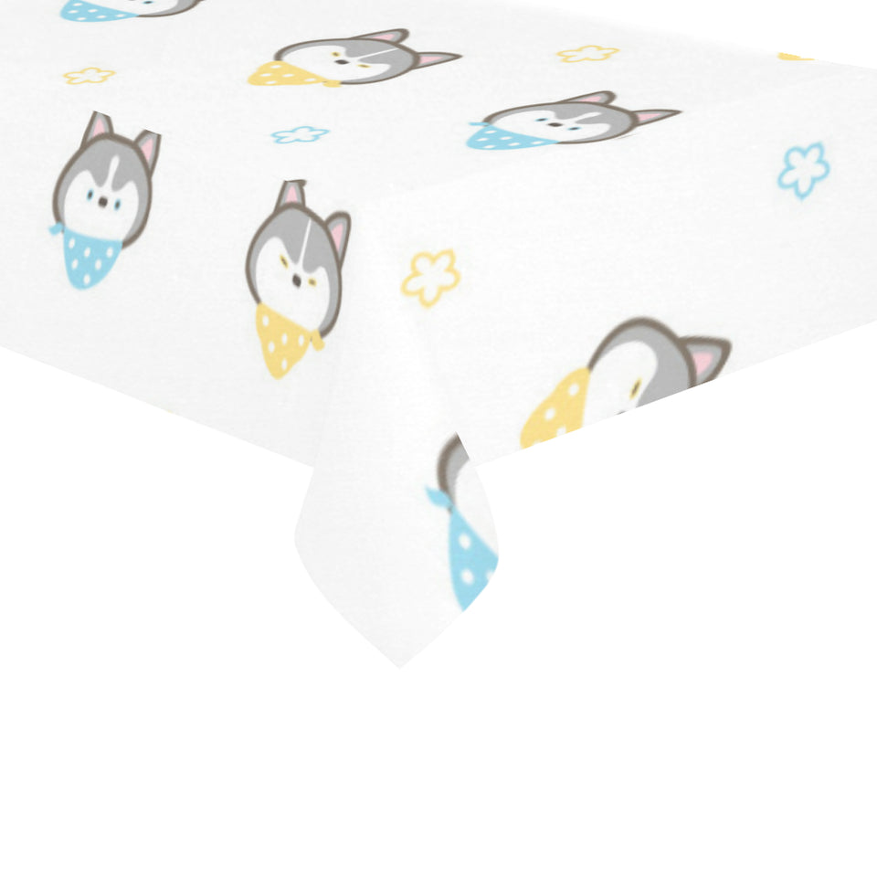 Cute Siberian Husky pattern Tablecloth