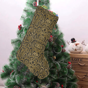 Snake skin pattern Christmas Stocking