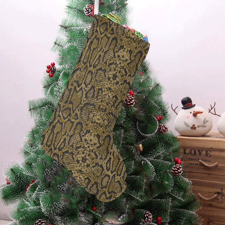 Snake skin pattern Christmas Stocking