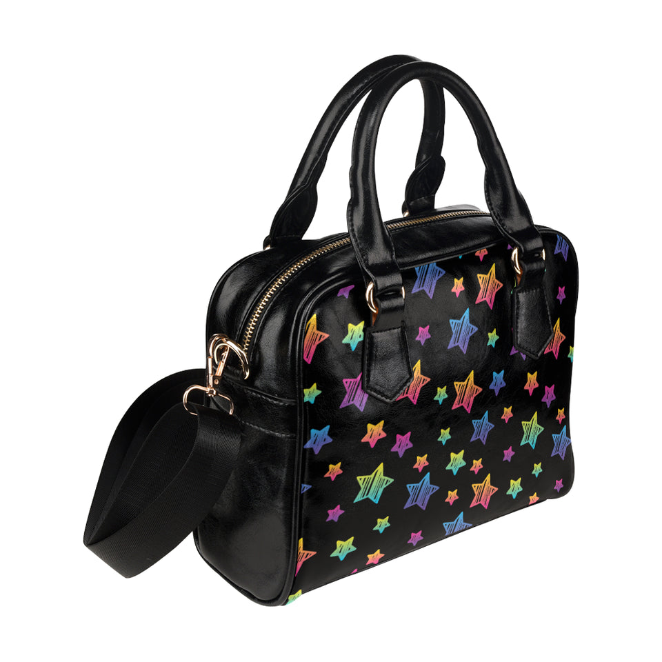 Colorful star pattern Shoulder Handbag