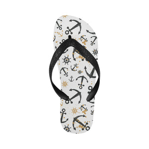 Anchors Rudders pattern Unisex Flip Flops
