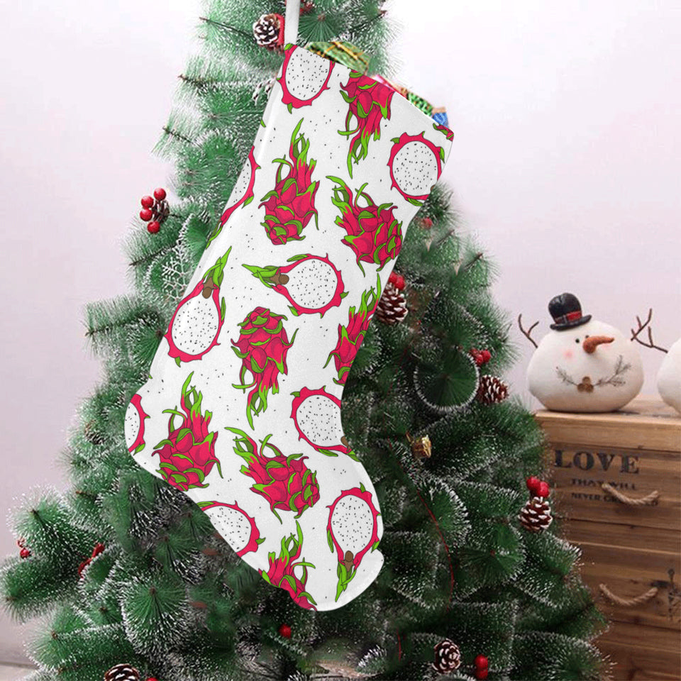 dragon fruits white background Christmas Stocking