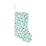 Green ginkgo leaves pattern Christmas Stocking