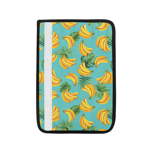 Banana Palm Leaves pattern background Car Seat Belt Cover
