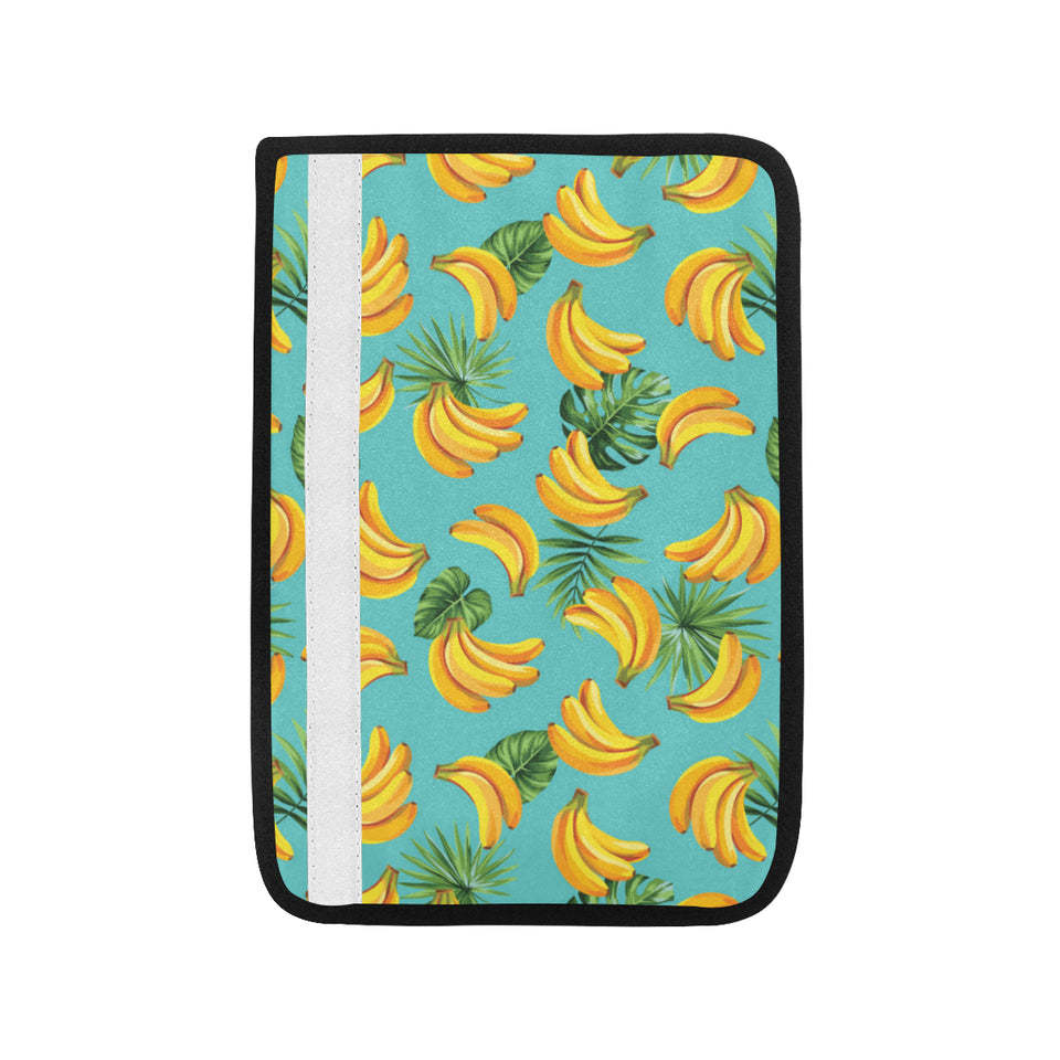 Banana Palm Leaves pattern background Car Seat Belt Cover