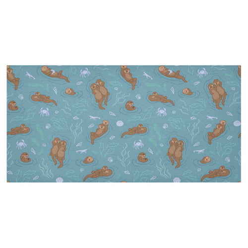 Sea otters pattern Tablecloth