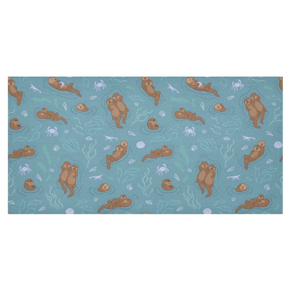 Sea otters pattern Tablecloth