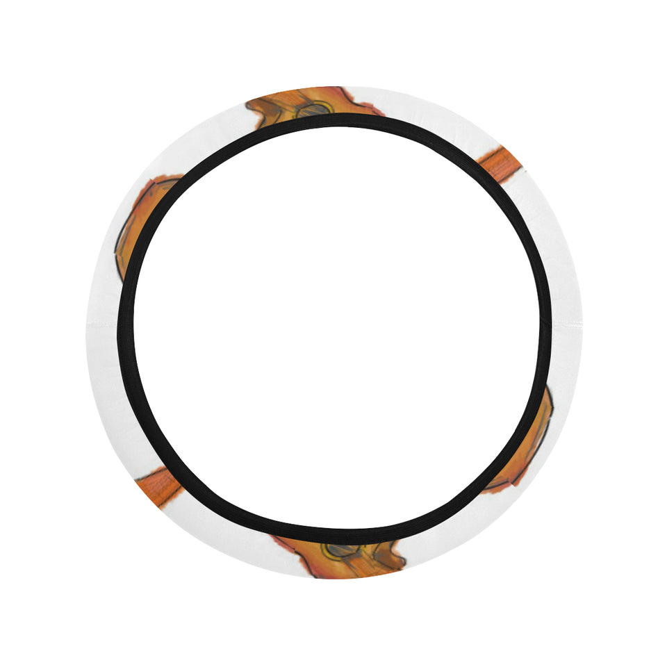 Paint Guitar Pattern Car Steering Wheel Cover