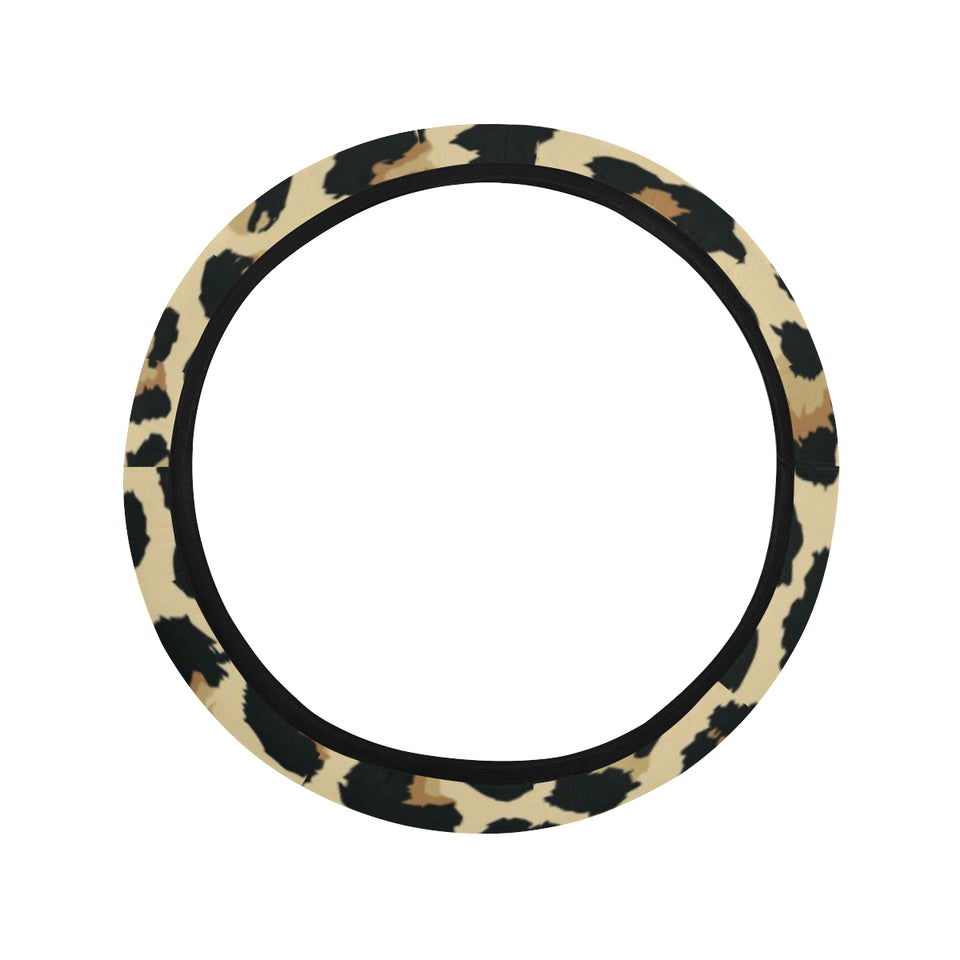 Leopard print design pattern Car Steering Wheel Cover