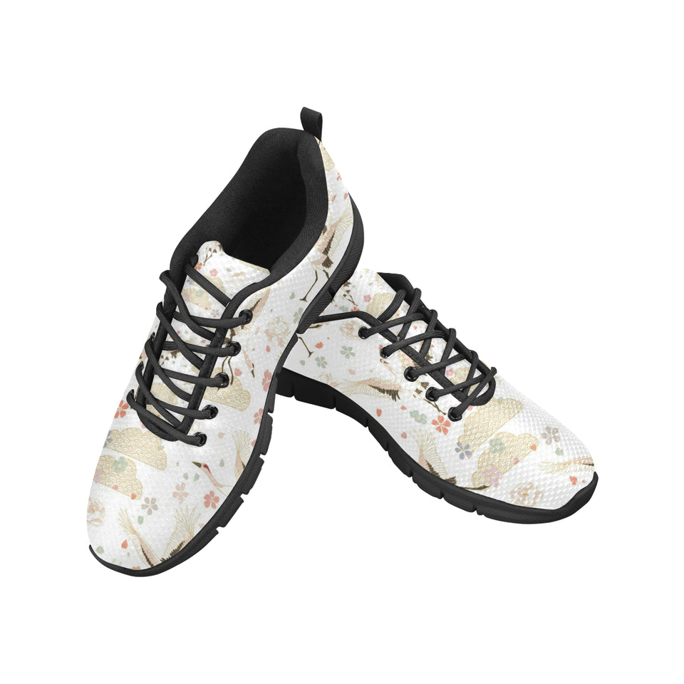 Beautiful Japanese cranes pattern Women's Sneaker Shoes