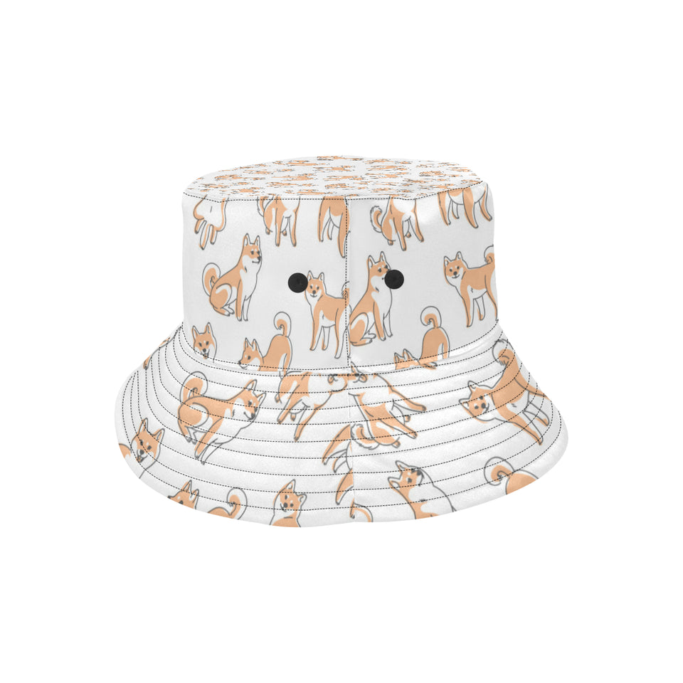 shiba inu dog pattern Unisex Bucket Hat
