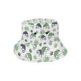 Chameleon lizard succulent plant pattern Unisex Bucket Hat