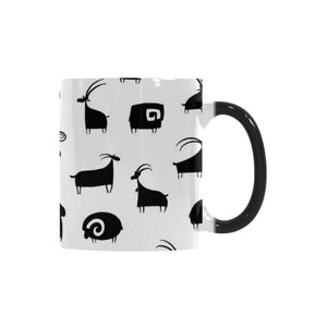 Goat ram pattern Morphing Mug Heat Changing Mug