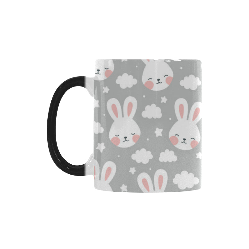 Rabbit cloud Pattern Morphing Mug Heat Changing Mug