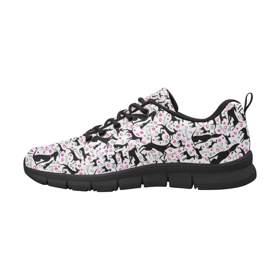 Greyhound Pattern Print Design 02 Women's Sneaker Shoes