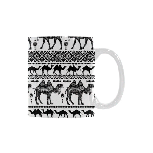 Camel polynesian tribal pattern Classical White Mug (Fulfilled In US)