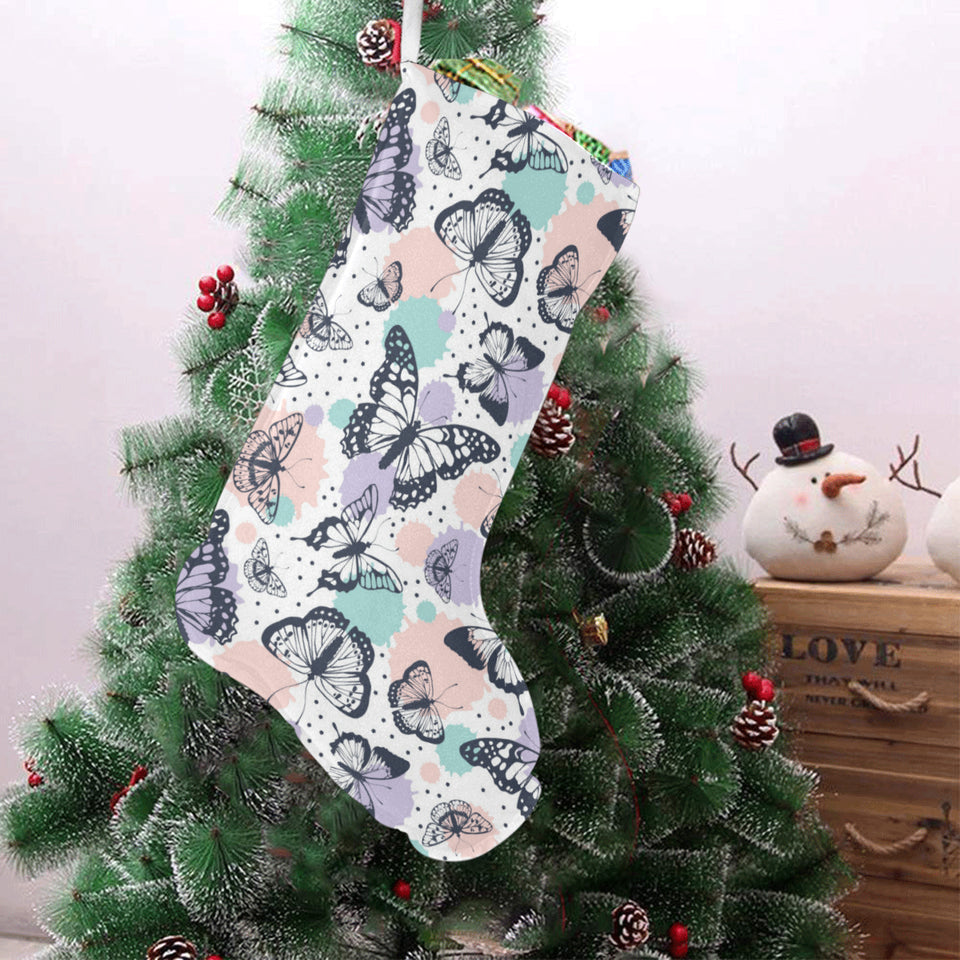 Butterfly pattern Christmas Stocking