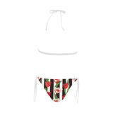 red and white tulips pattern Sexy Bikinis Two-Piece Swimsuits