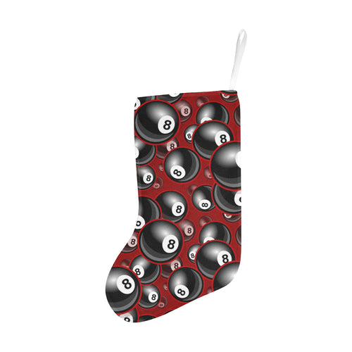 Billiard Ball Pattern Print Design 05 Christmas Stocking