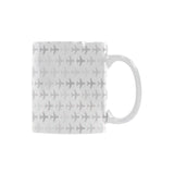 Airplane print pattern Classical White Mug (Fulfilled In US)